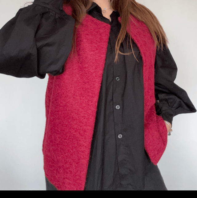 Gilet Salomé Bordeaux 